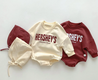 Hershey Print Cotton Bodysuit - RYAN AND REMI