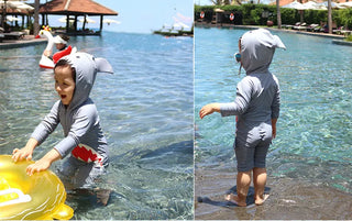 Baby Boy Cute Shark One Piece Swimwear - RYAN AND REMI