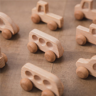 Wooden Montessori Educational Wood Toy Car - RYAN AND REMI