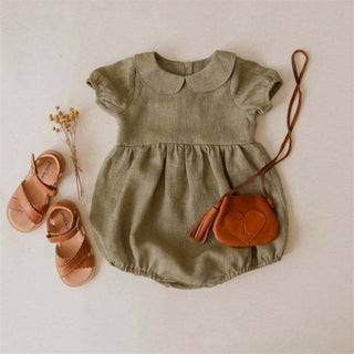 Ruffle Princess Linen Outfit - RYAN AND REMI