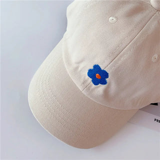 Lily Flower Embroidery Baseball Cap - RYAN AND REMI