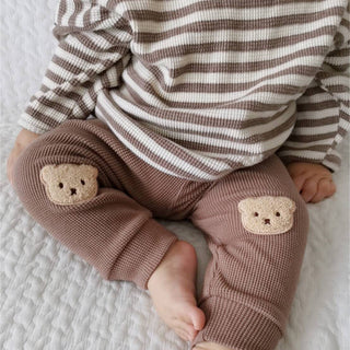 Baby Bear Waffle Leggings - RYAN AND REMI