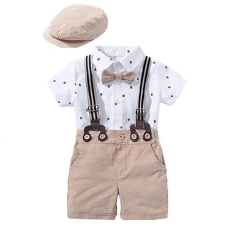 Baby boy 3 Pcs Shorts Suspender Set - RYAN AND REMI