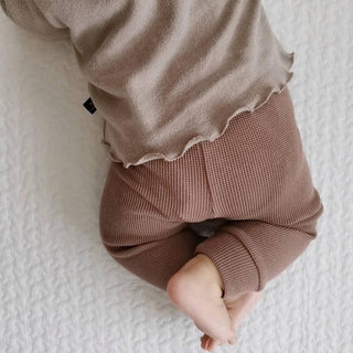 Baby Bear Waffle Leggings - RYAN AND REMI