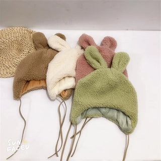 Rabbit Ears Toddlers Kids Fleece Hats - RYAN AND REMI