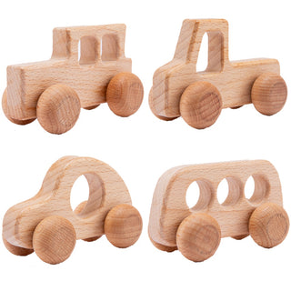 Wooden Montessori Educational Wood Toy Car - RYAN AND REMI