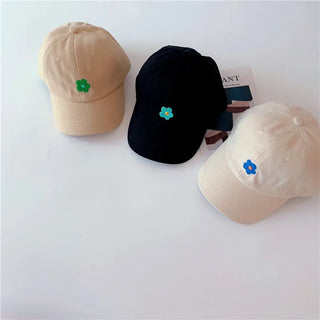 Lily Flower Embroidery Baseball Cap - RYAN AND REMI