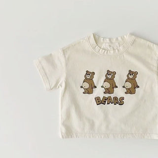 3 Little Bear Print Top - RYAN AND REMI