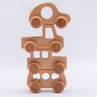 Wooden Montessori Educational Wood Toy Car - RYAN AND REMI