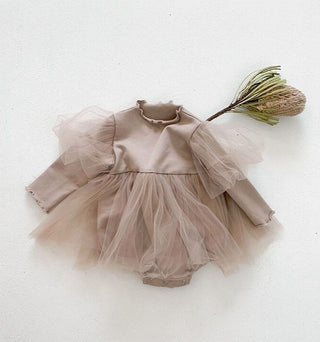 Baby Long Sleeve Tulle Romper - RYAN AND REMI