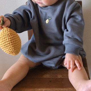 Little Lemon Long Sleeve Bodysuit - RYAN AND REMI