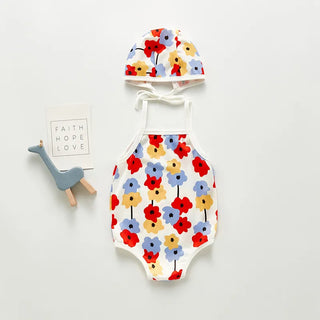 Baby Girl Cute Flower Swimsuit - RYAN AND REMI