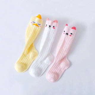 3 Pairs Baby Cotton Thigh High Socks - RYAN AND REMI