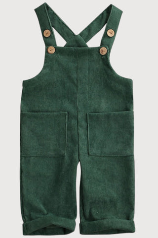 Soft Cotton Corduroy Suspender Jumpsuit Overalls - RYAN AND REMI