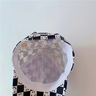 Checkered Smiley Face Baseball Cap - RYAN AND REMI