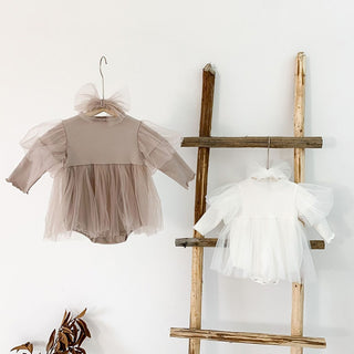 Baby Long Sleeve Tulle Romper - RYAN AND REMI