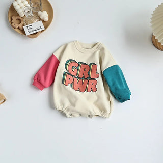 GIRL POWER Patchwork Sweater Bodysuit - RYAN AND REMI