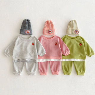 Spring Waffle Hoodie & Pants Baby Clothes Set - RYAN AND REMI