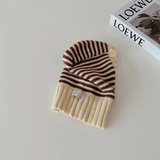 Striped Knit Ski Hat - RYAN AND REMI