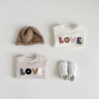 Love Embroidery Girl Bodysuit - RYAN AND REMI