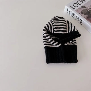 Striped Knit Ski Hat - RYAN AND REMI