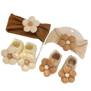 Baby Flower Headband & Socks - RYAN AND REMI