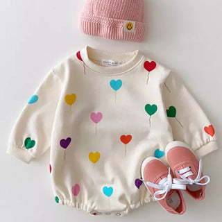 Heartloons Print Baby Bodysuit - RYAN AND REMI