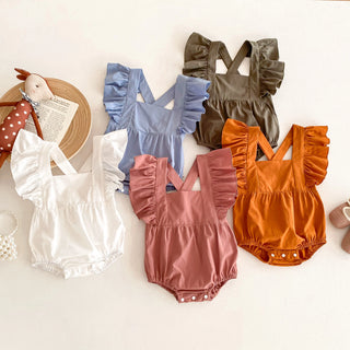 Frill Cross Back Romper - RYAN AND REMI