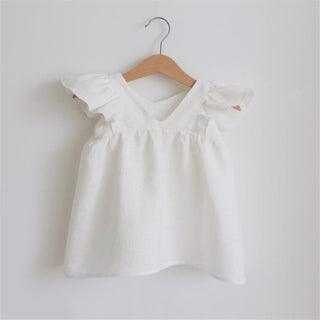 Girls Cotton Linen Dress - RYAN AND REMI