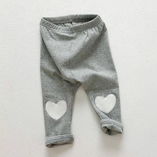 Baby Girl Heart Cotton Pants - RYAN AND REMI