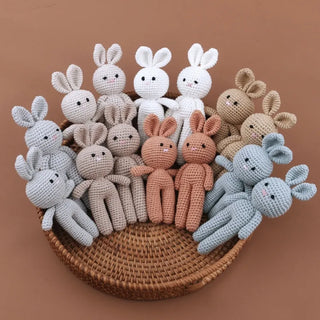 Cotton Crochet Baby Stuffed Rabbit Toy - RYAN AND REMI