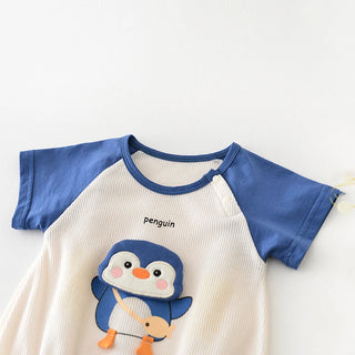 Penguin Short Sleeve Bodysuit - RYAN AND REMI