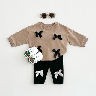 3D Ribbon Sweat and Pants Set