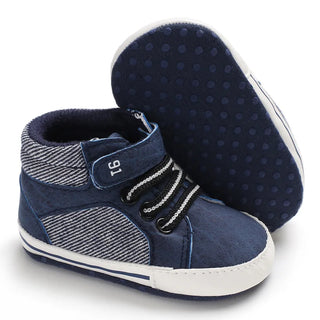 Boys High Top Velcro Sneakers