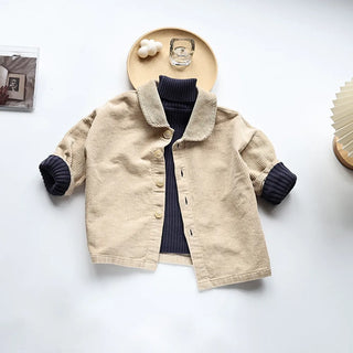 Kids Corduroy Collar Jacket - RYAN AND REMI