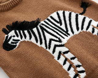 Zebra Patch Long Sleeve Jumpsuit - RYAN AND REMI