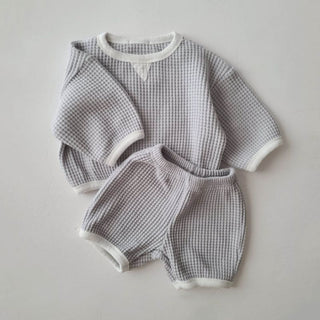 Waffle 0-2Y Baby Sportswear Set - RYAN AND REMI