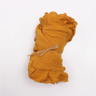 Soft Solid Ruffle Blanket - RYAN AND REMI