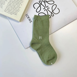 Letter R Cotton Cute Baby Socks - RYAN AND REMI