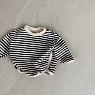 Fall Long Sleeve Striped Shirt - RYAN AND REMI