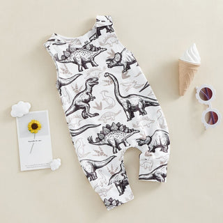 Baby Boy Animal Snap Romper - RYAN AND REMI