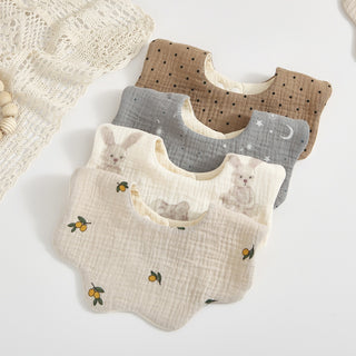 Petal Muslin Cotton Bibs - RYAN AND REMI