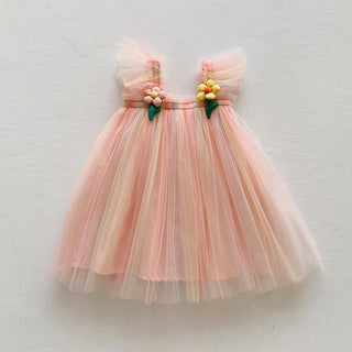 Sunflower Princess Tulle Dress - RYAN AND REMI