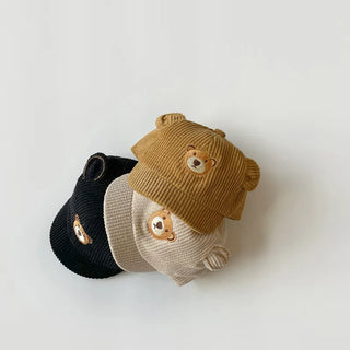 Corduroy Bear Hat - RYAN AND REMI