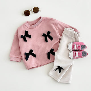 3D Ribbon Sweat and Pants Set