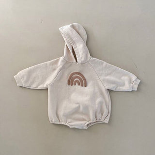 Long Sleeve 3D Rainbow Hoodie Bodysuit - RYAN AND REMI