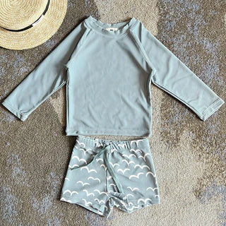 Long Sleeve Printed Swimwear - RYAN AND REMI