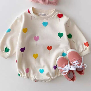 Heartloons Print Baby Bodysuit - RYAN AND REMI