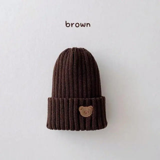 Teddy Bear Embroidered Winter Beanie Hat - RYAN AND REMI