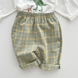 Baby Boy Plaid Pants - RYAN AND REMI